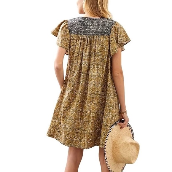 Anthropologie Astrid Floral Tunic Dress Size medium - Picture 3 of 9